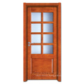 Golden Oak Non-toxic Electrophoretic Wooden Grain non-cracking exterior solid wood door for residential bedroom